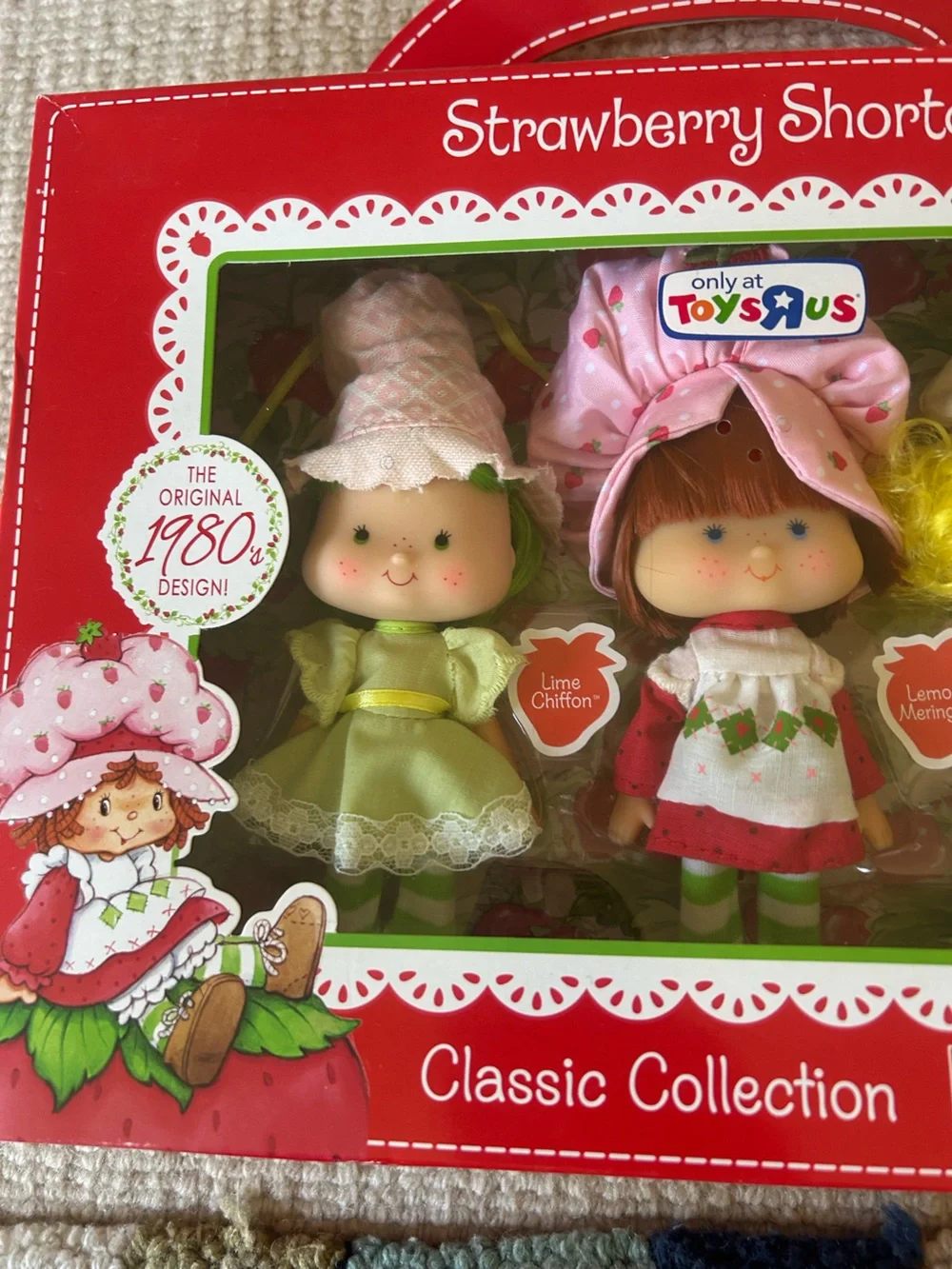 Vintage Classic Collection Dolls - Red, Pink, Yellow